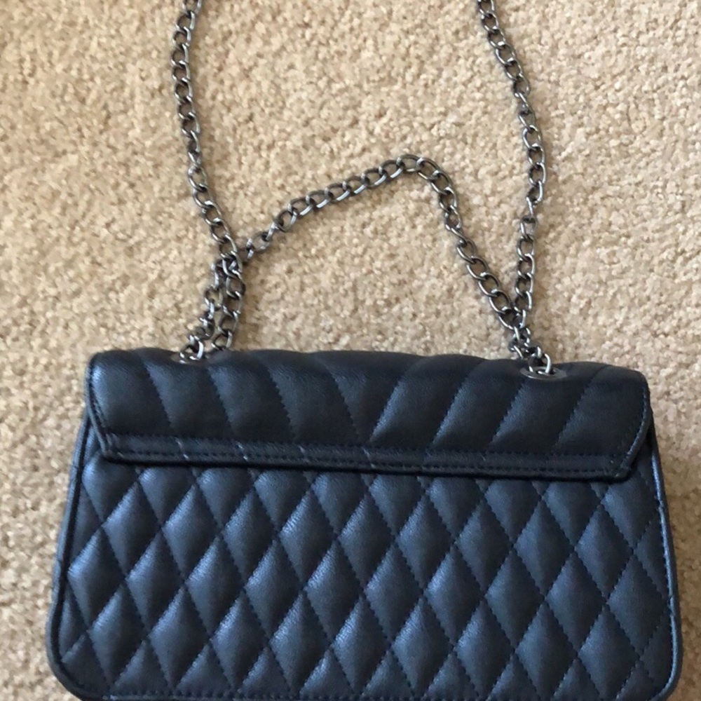 Express black shoulder/crossbody strap purse